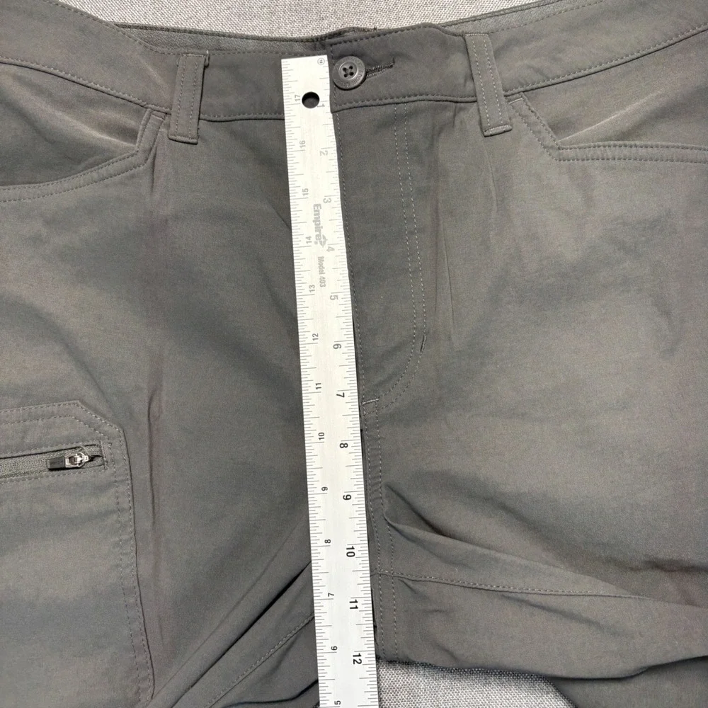 Eddie Bauer Mens Guide Pro Hiking Pants Gray 33x30 Straight Leg Cargo Pocket